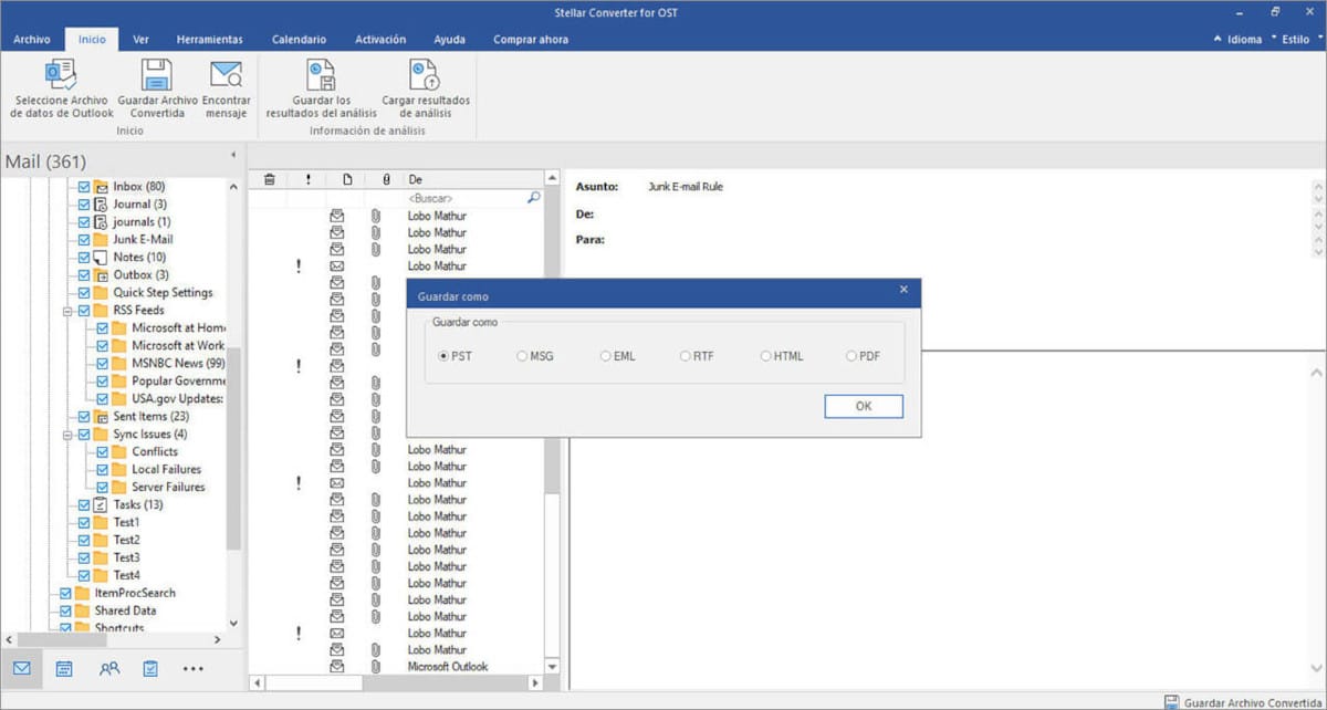 Stellar Converter for OST