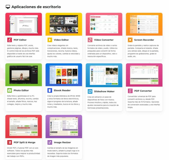 Aplicaciones de escritorio