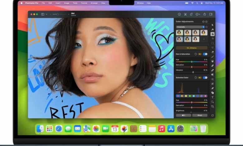 Utilizar Pixelmator Pro para editar imágenes en un ordenador Mac